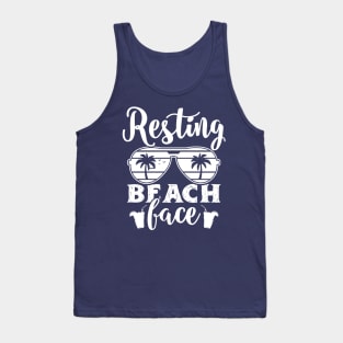 Resting beach face Tank Top